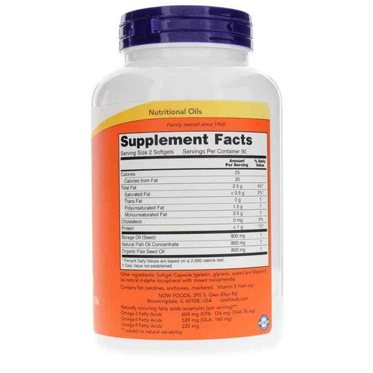 Super Omega 3-6-9 1200 Mg, NOW